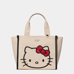 ♠️kate spade Hello Kitty & Friends X Kate Spade New York Small Tote Bag, Natural